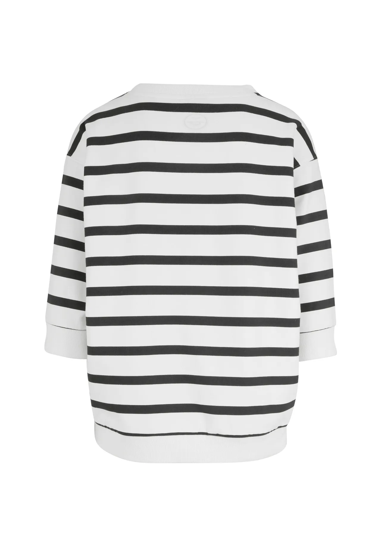 Gestreiftes Sweatshirt mit Dreiviertelarm