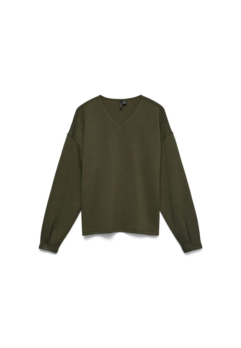 Gemütliches Sweatshirt mit V-Ausschnitt