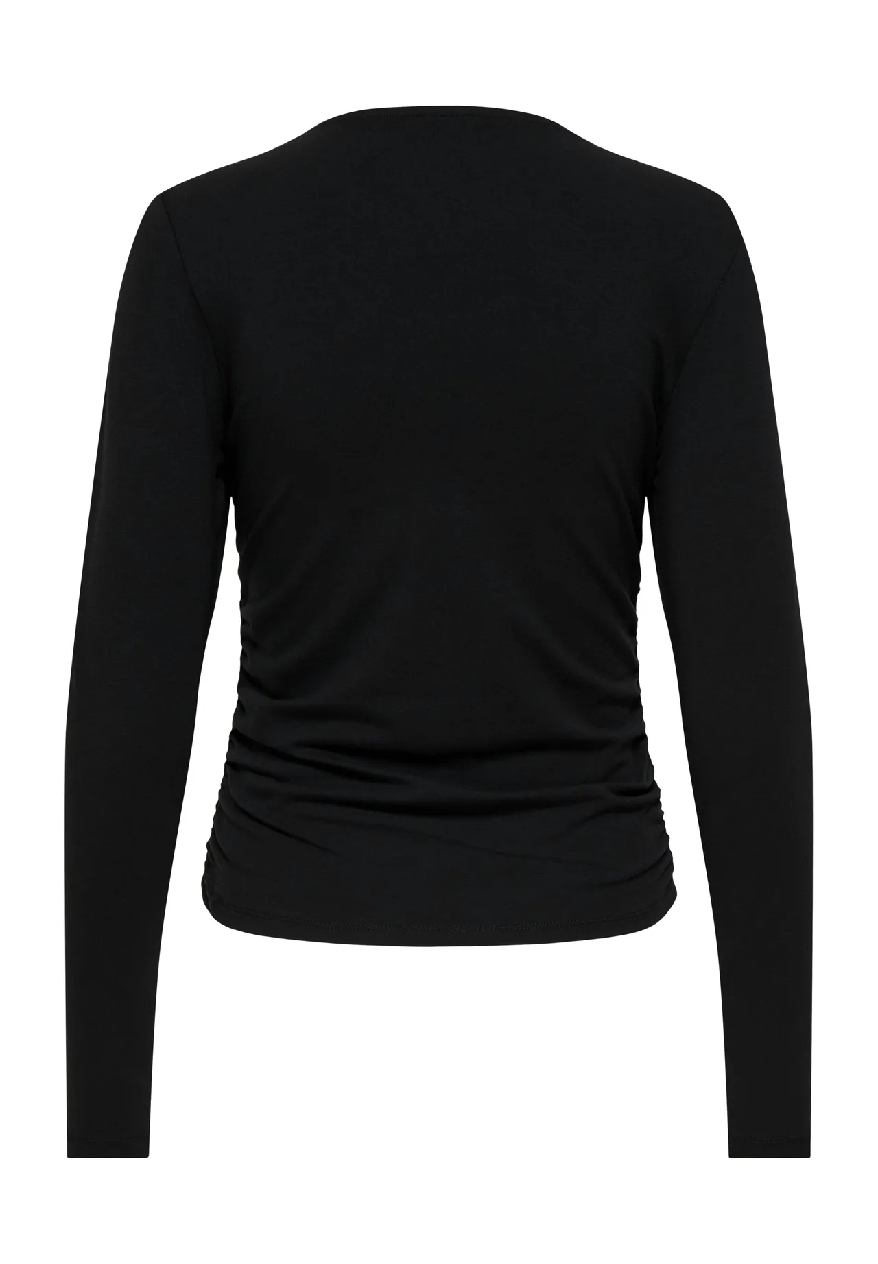 Langarmshirt mit seitlichen Raffungen