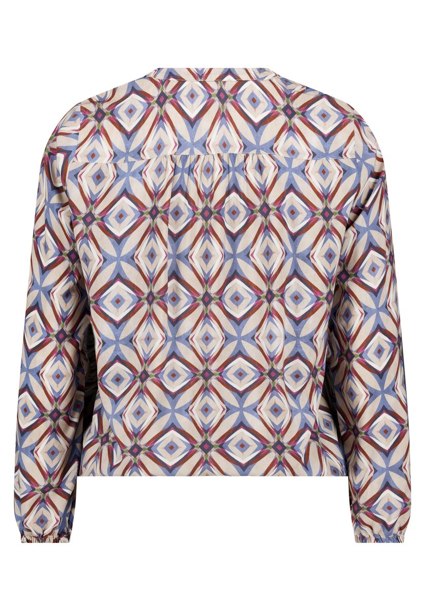Shirtbluse mit geometrischem Muster
