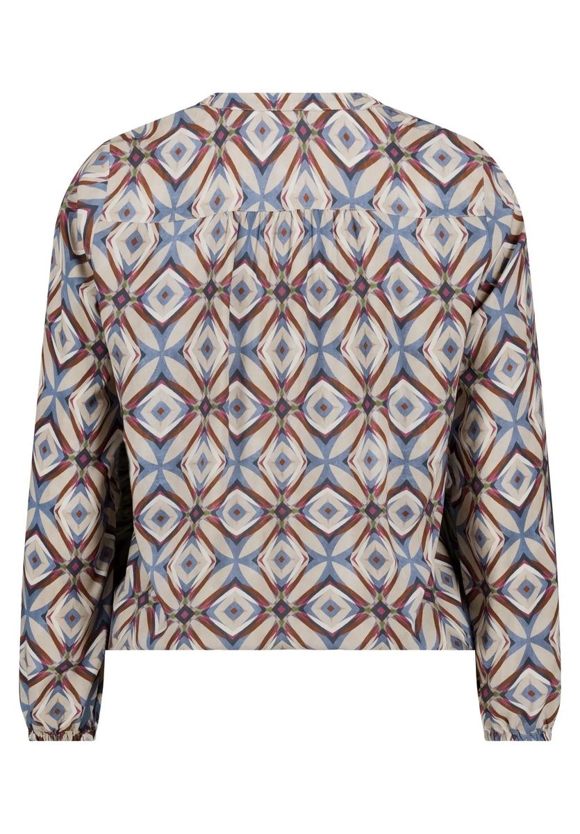 Shirtbluse mit geometrischem Muster