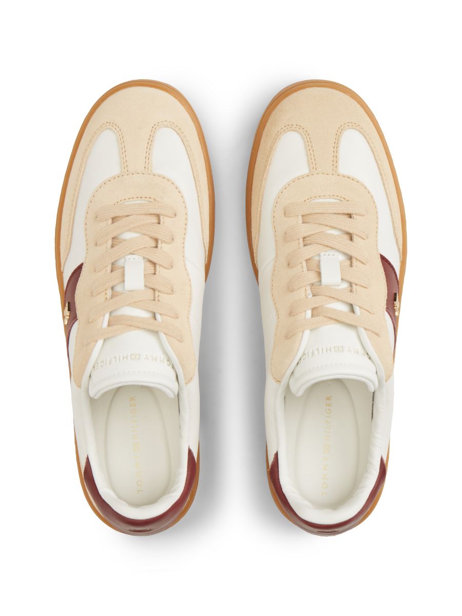 Klassischer Leder-Court-Sneaker