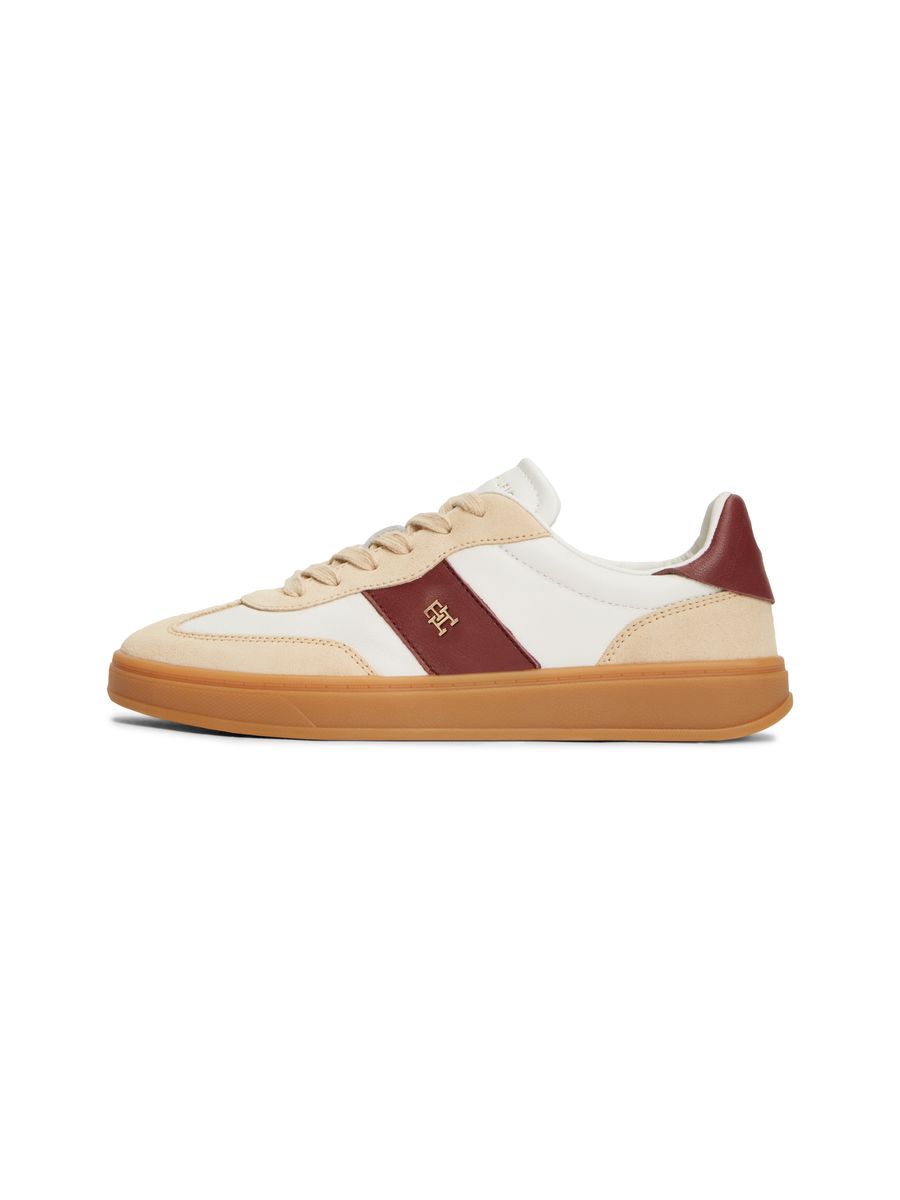 Klassischer Leder-Court-Sneaker