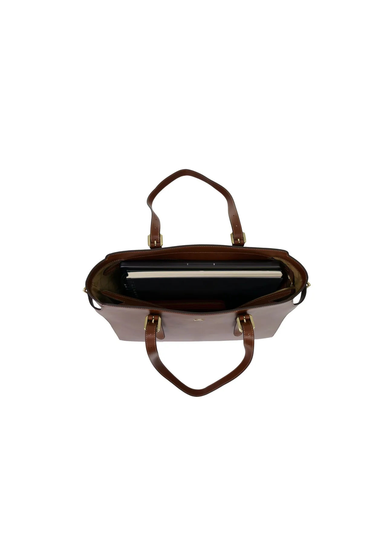 Edler Leder-Laptop-Shopper