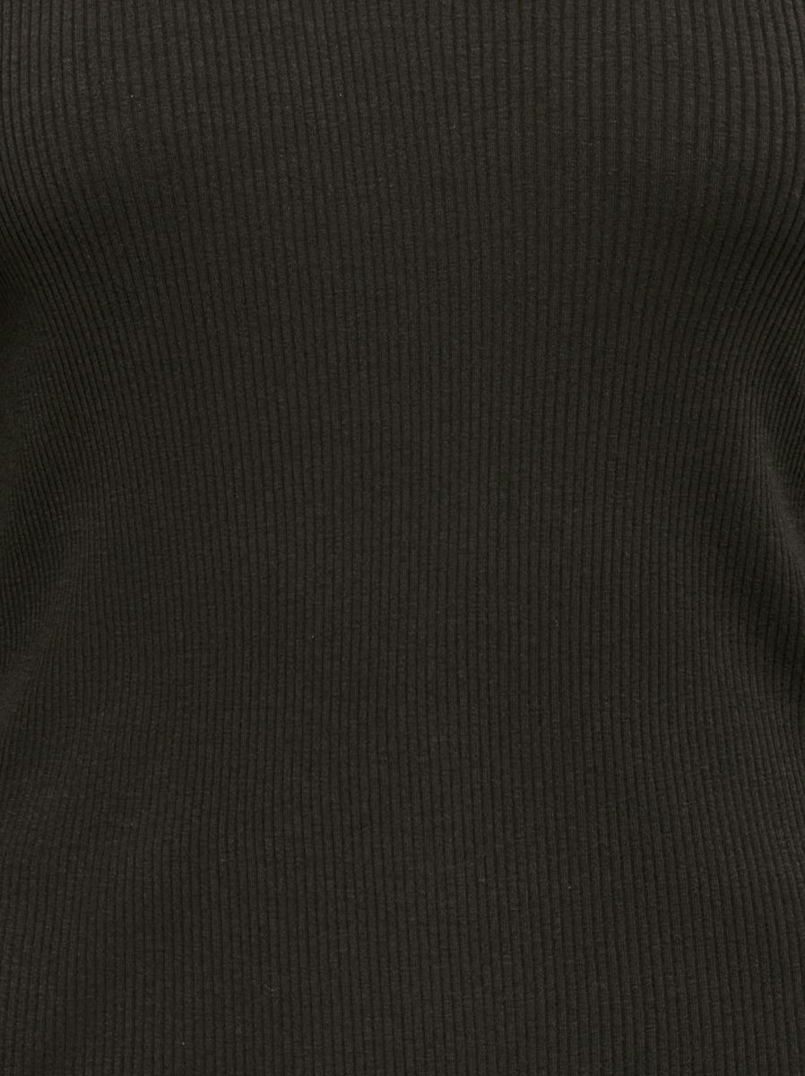 Rippshirt mit Spitze und Langarm