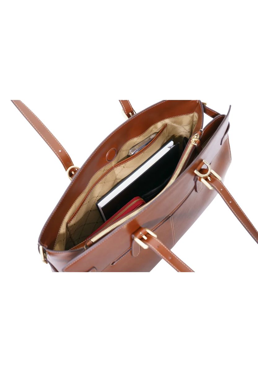 Elegante Leder-Laptoptasche für Damen