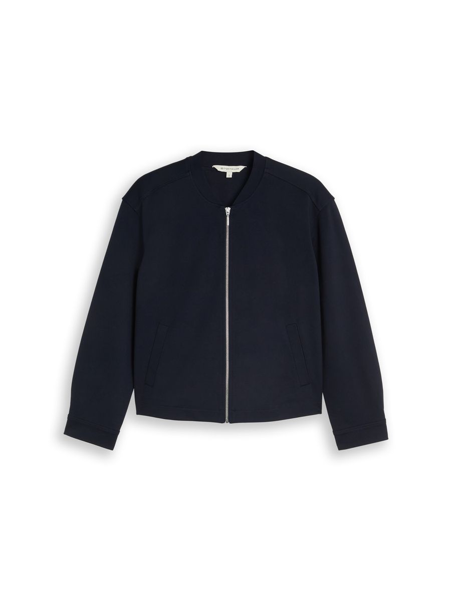 Minimalistische Blouson-Jacke mit Reißverschluss