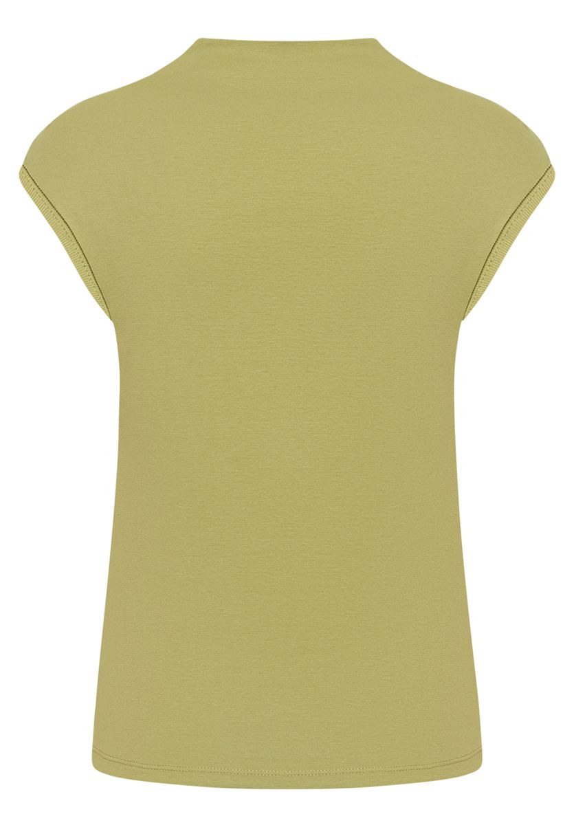 Kurzarmshirt mit modernem Stehkragen