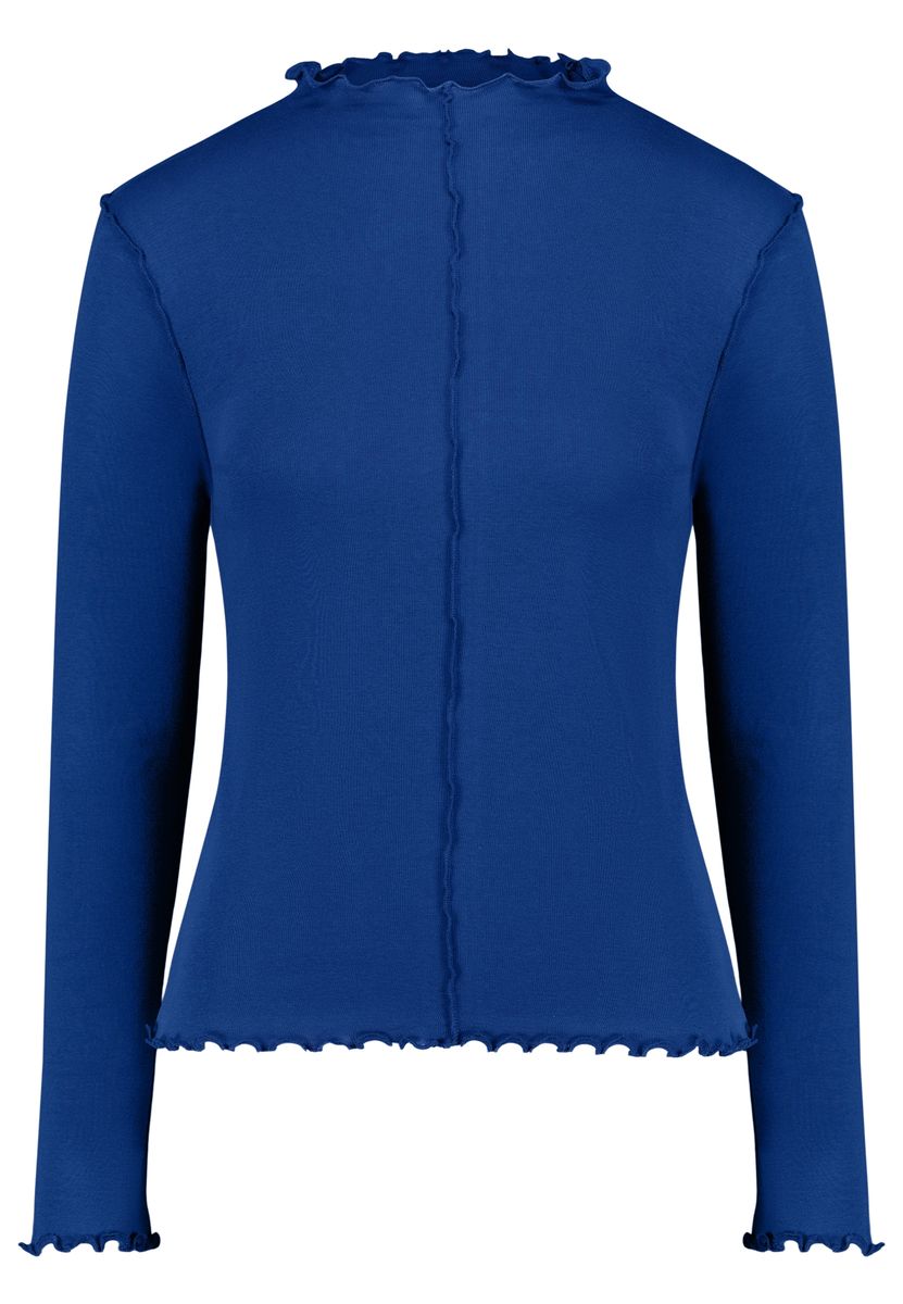 Langarmshirt mit verspielten Wellenkanten