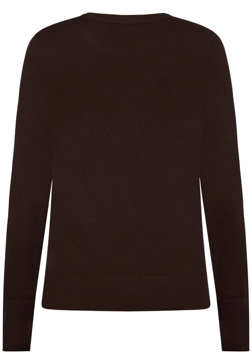 Klassischer Feinstrickpullover mit Rundhalsausschnitt