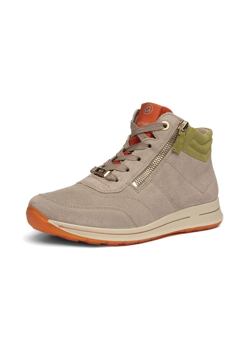 High-Top Wildleder-Sneaker mit Reißverschluss