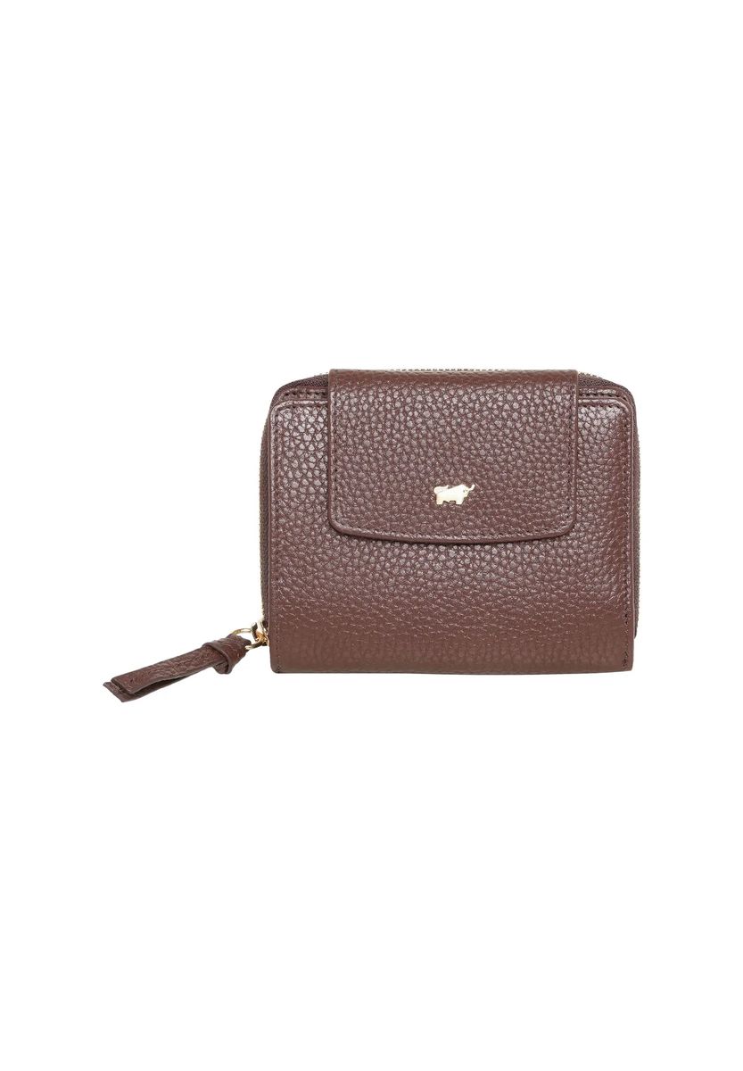Brieftasche mit Leder-Überschlag