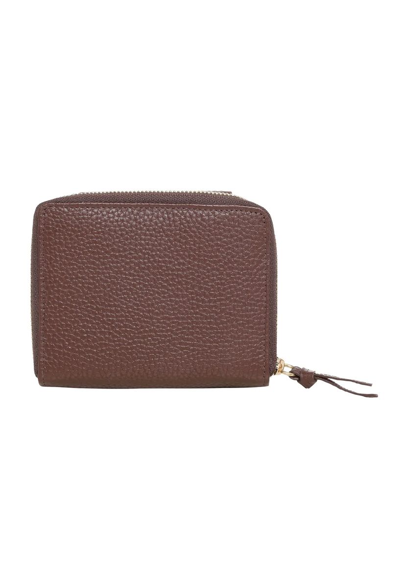 Brieftasche mit Leder-Überschlag