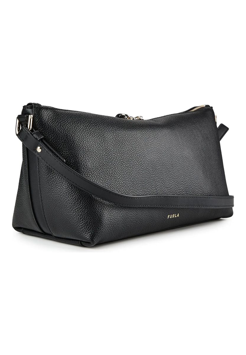 Debby Schultertasche aus genarbtem Leder