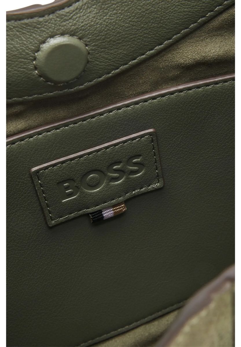 Weiche Hobo-Tasche aus Velourslederimitat