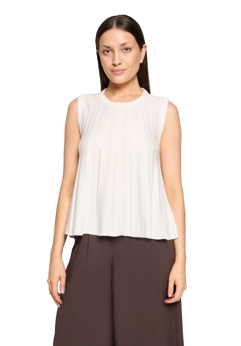 A-Linien-Stricktop mit Ajourmuster