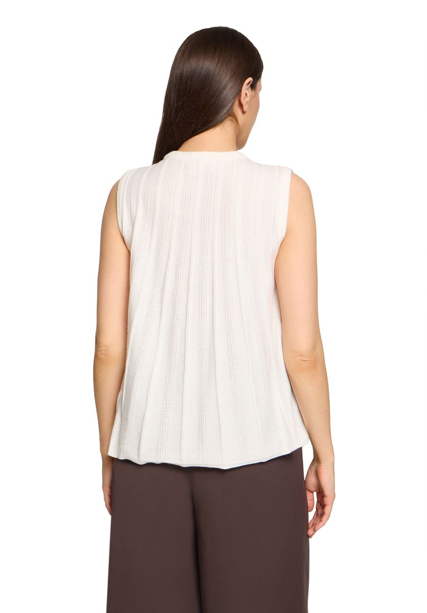 A-Linien-Stricktop mit Ajourmuster