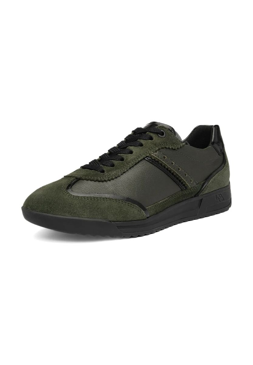 Low-Top Leder-Mix Sneaker