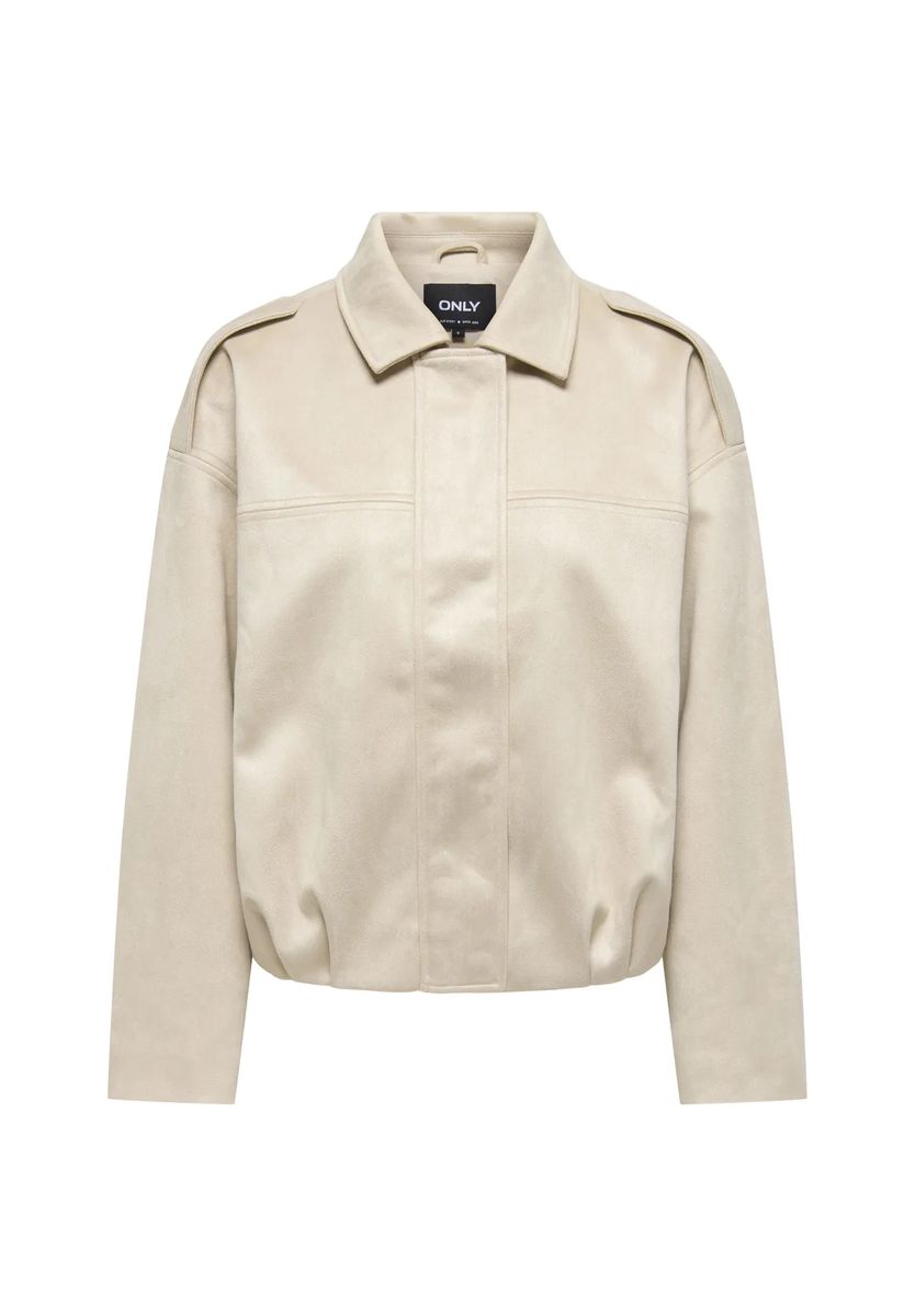 Minimalistische Blousonjacke aus Kunstleder