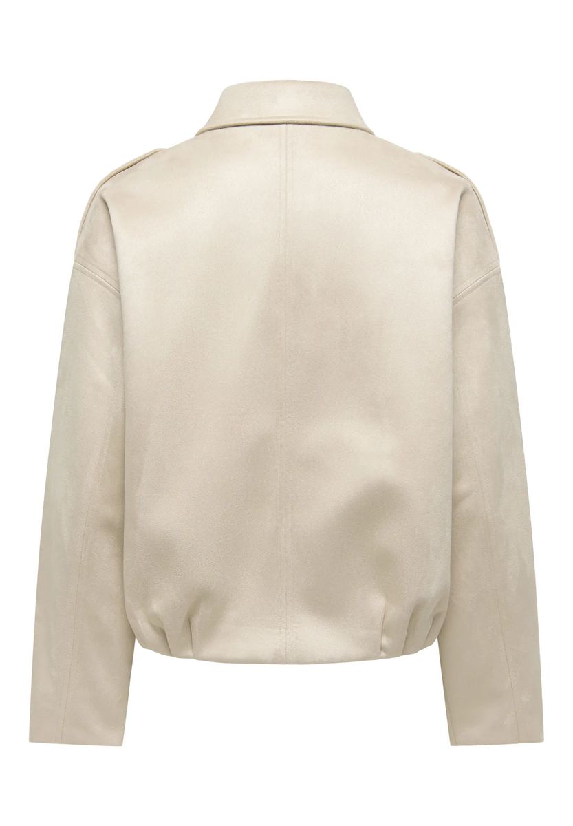 Minimalistische Blousonjacke aus Kunstleder