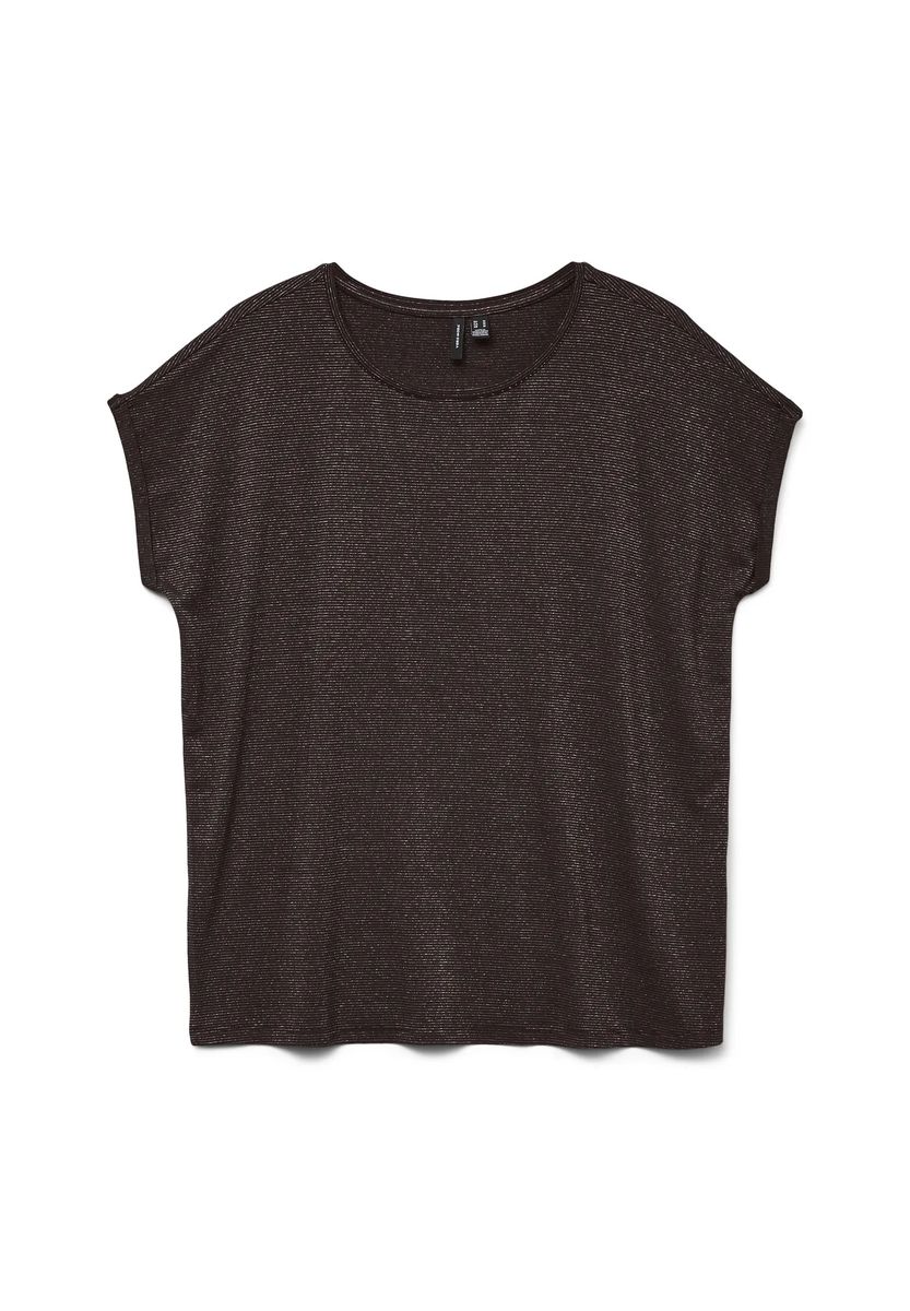 Lockeres Kurzarmshirt mit feiner Struktur