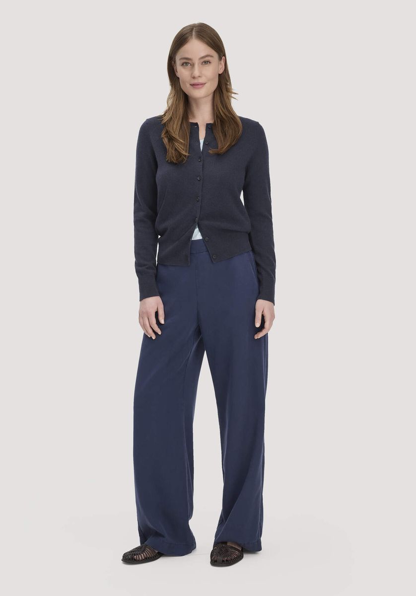 Fließende Wide Leg Tencel Hose