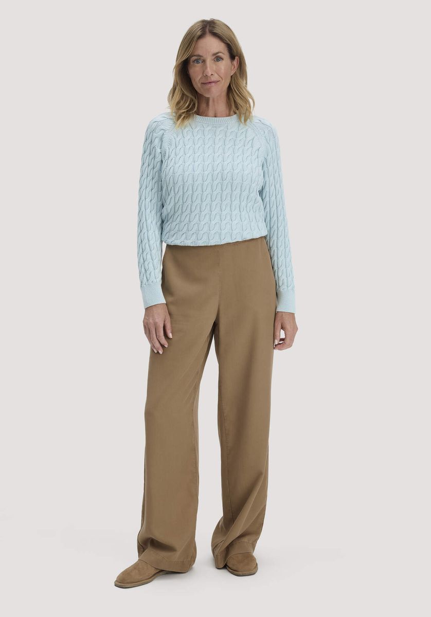 Fließende Wide-Leg-Hose aus Tencel