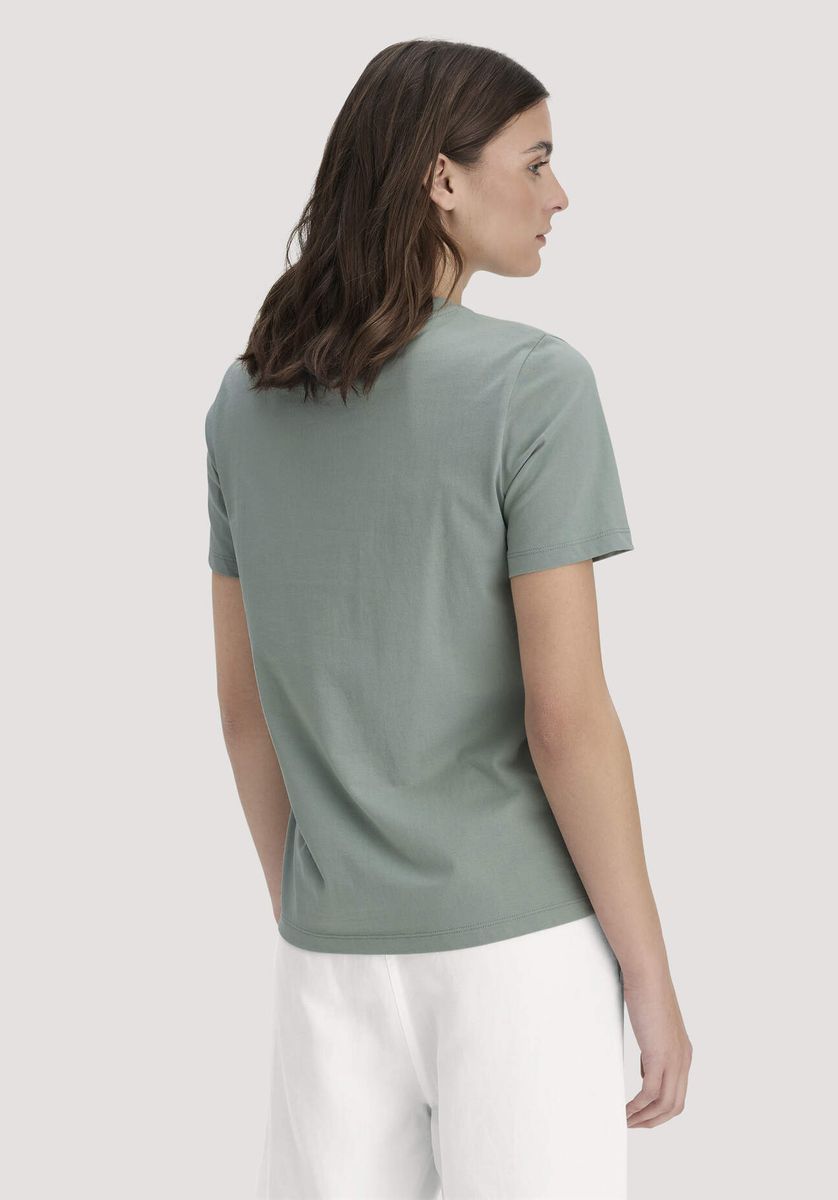 Lockeres T-Shirt mit Blumenstickerei