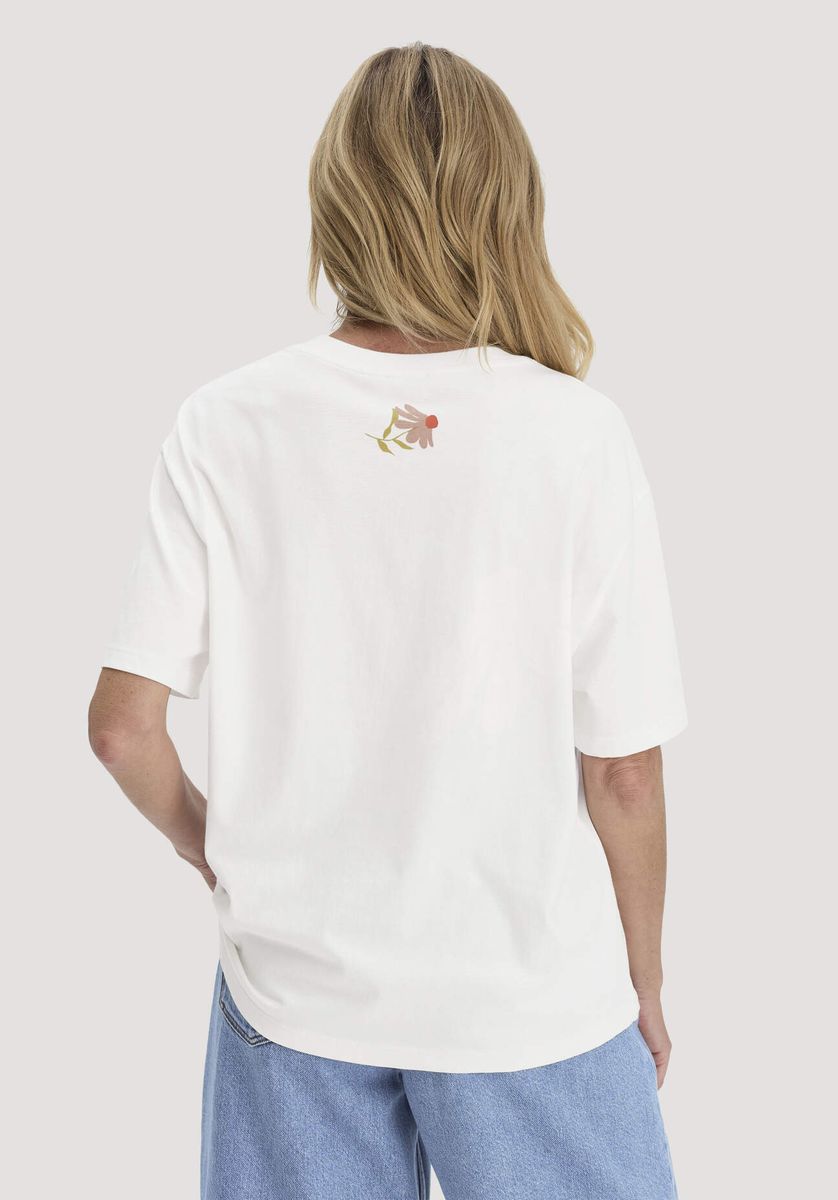 Oversize T-Shirt mit Blumenprint