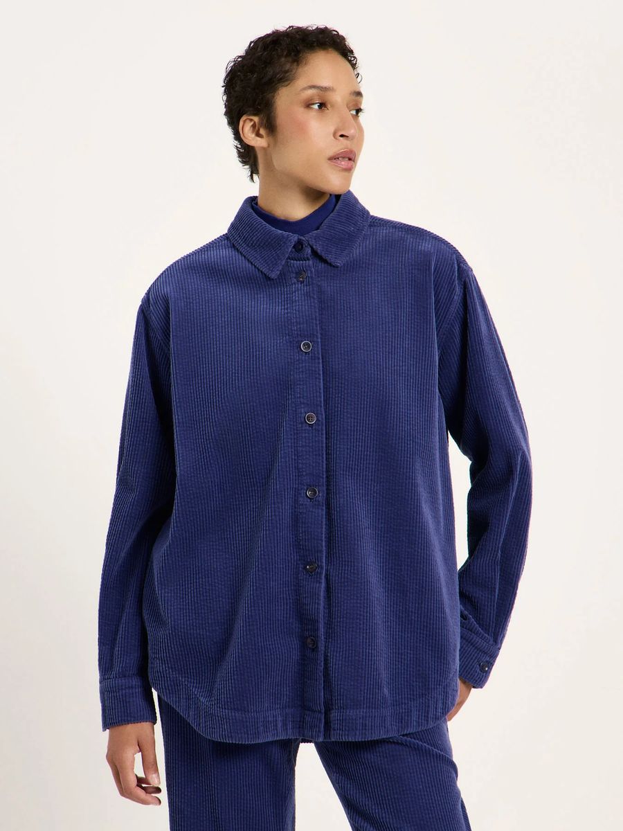 Lockeres Bio-Cord-Overshirt