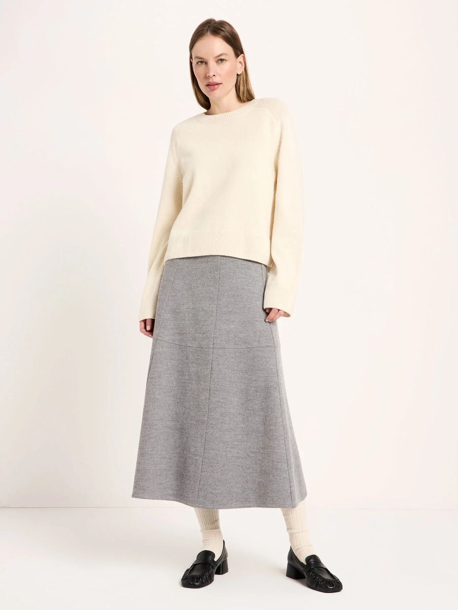 Boxy-Pullover aus Bio-Schurwolle