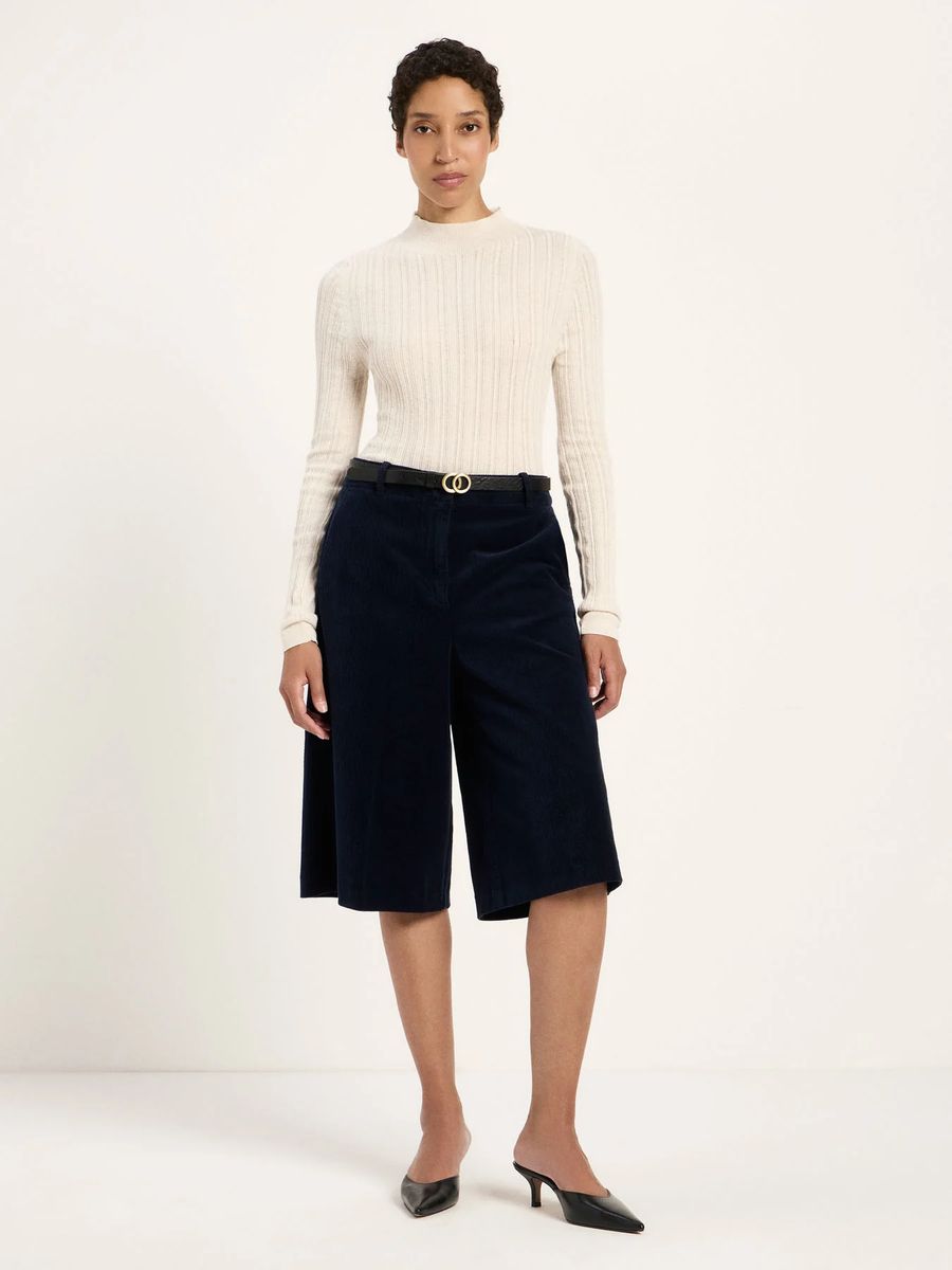 Lockere Bio-Baumwoll-Cord-Bermuda