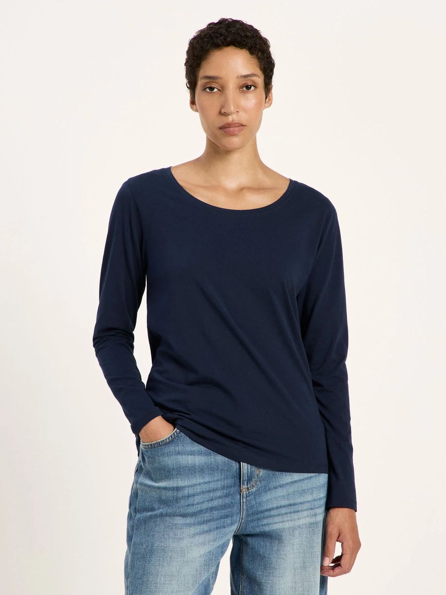 Essential Langarmshirt aus Bio-Baumwolle
