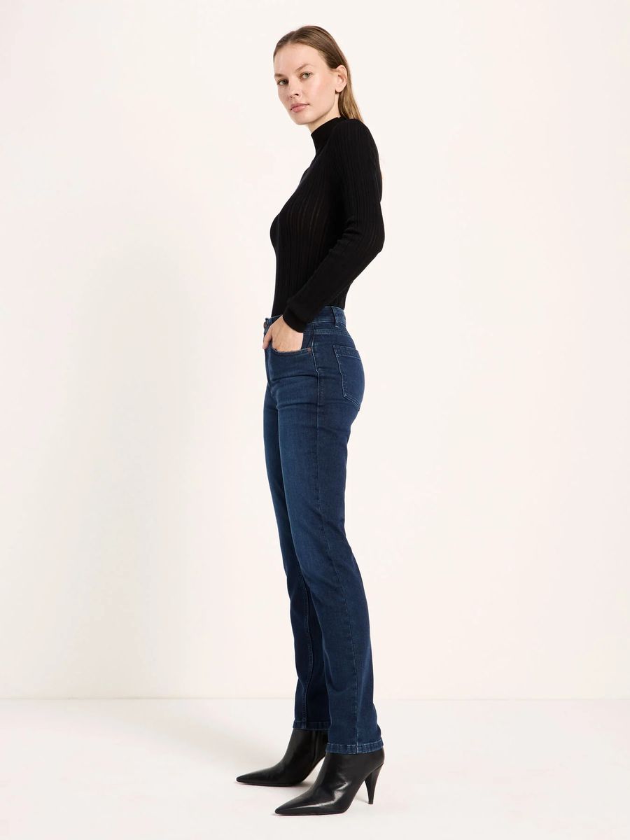 Slim-Fit-Jeans mit mittlerem Bund