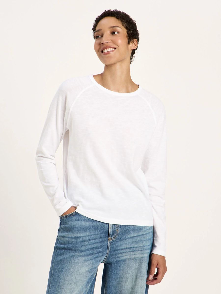 Minimalistisches Raglanshirt aus Bio-Baumwolle