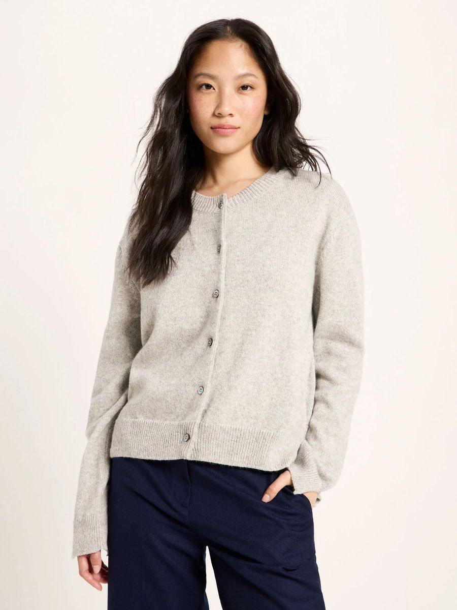 Boxy Strickjacke aus Bio-Qualität