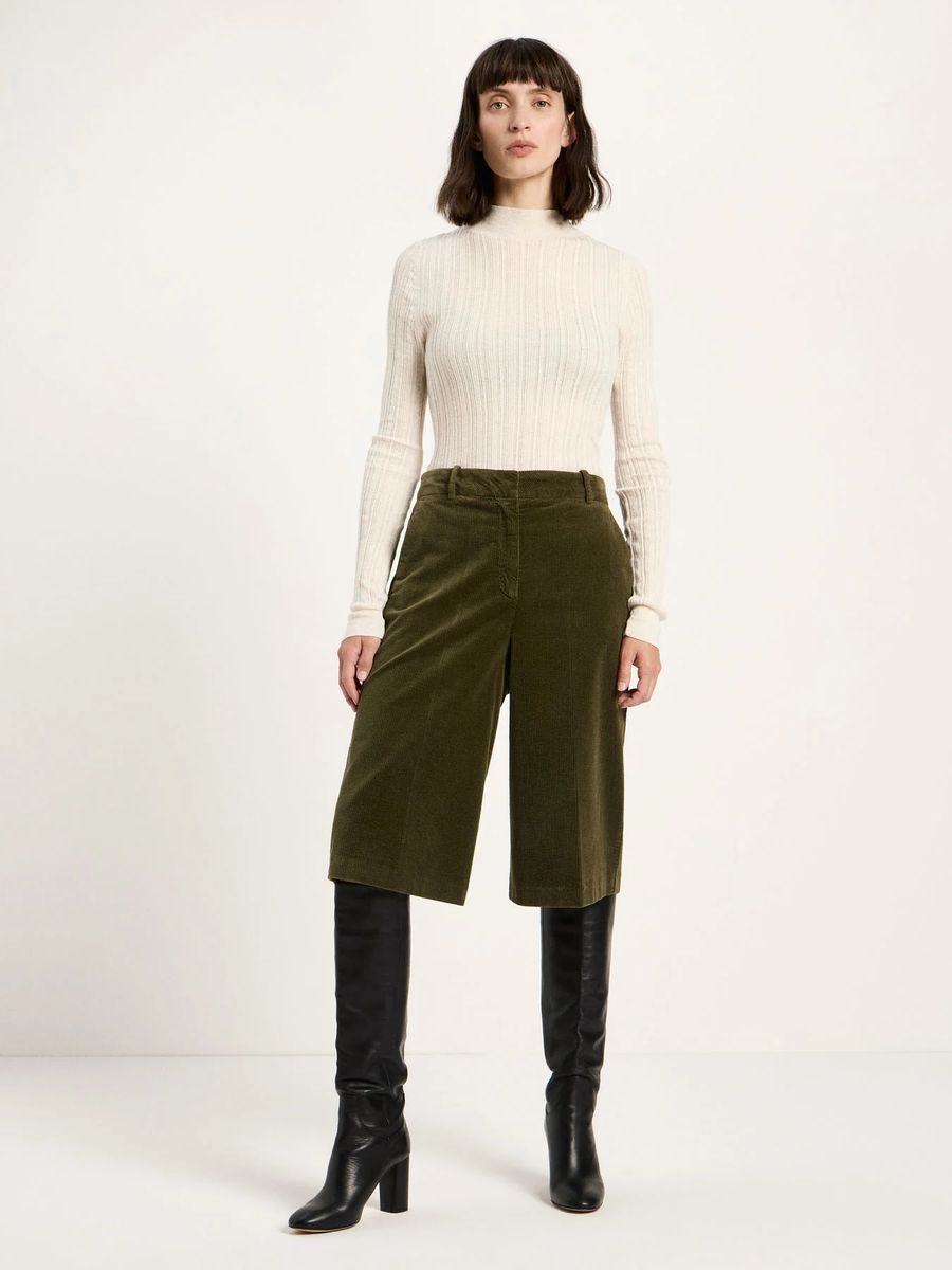 Entspannte Cord-Bermuda-Shorts
