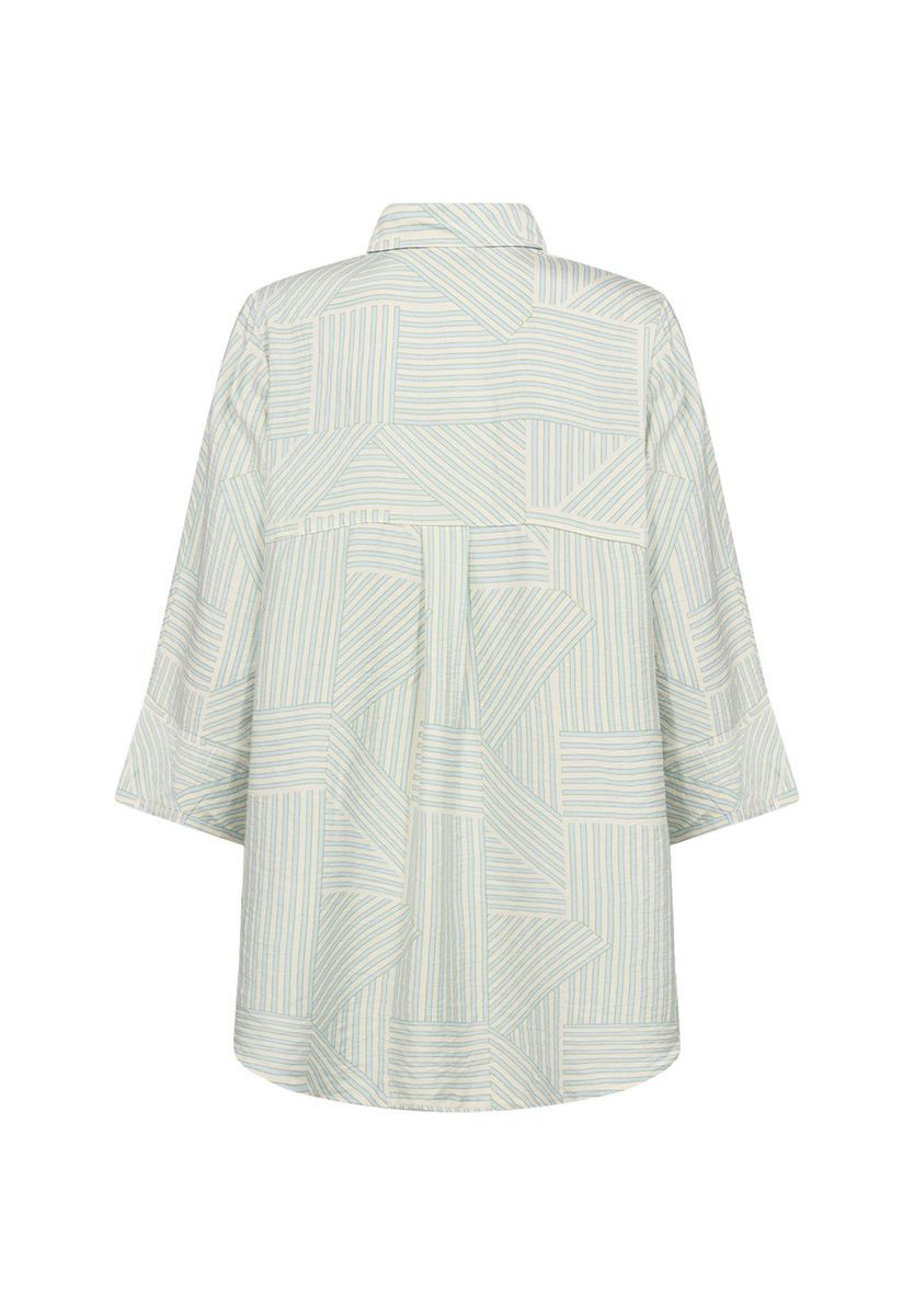Locker geschnittene Bluse mit Geometrie-Print