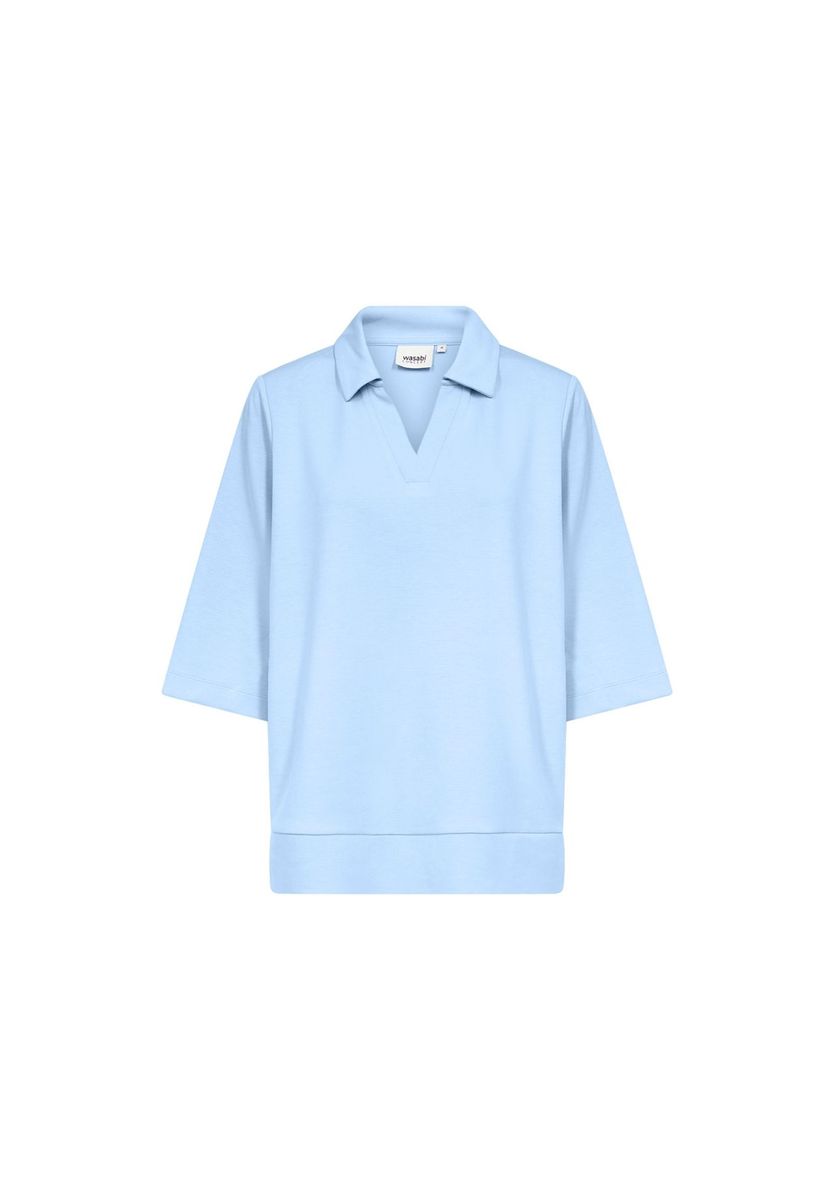 Relaxed Polo-Sweatshirt mit weiten Ärmeln