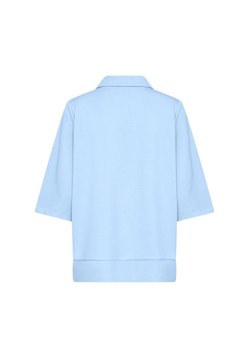 Relaxed Polo-Sweatshirt mit weiten Ärmeln