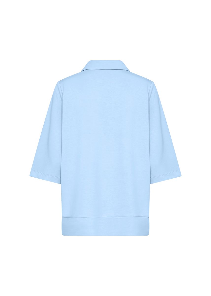 Relaxed Polo-Sweatshirt mit weiten Ärmeln