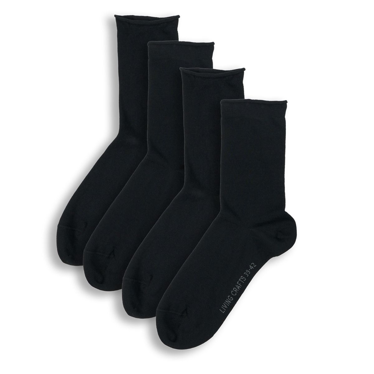Bio-Baumwollsocken mit feinem Rippbündchen