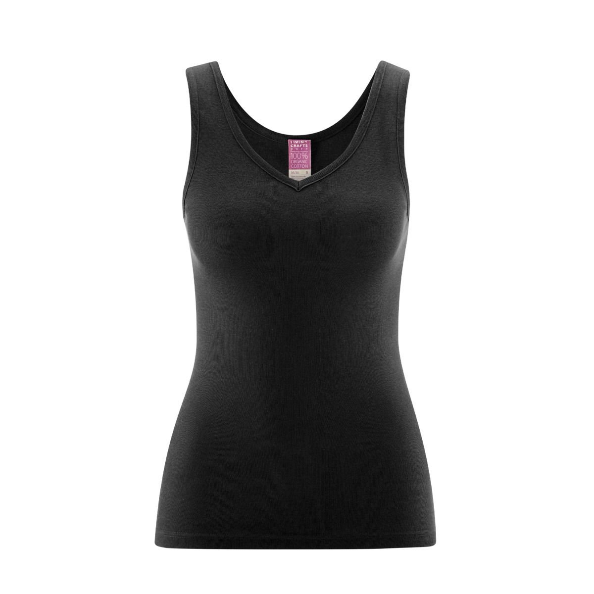 V-Neck-Trägertop aus Bio-Baumwolle