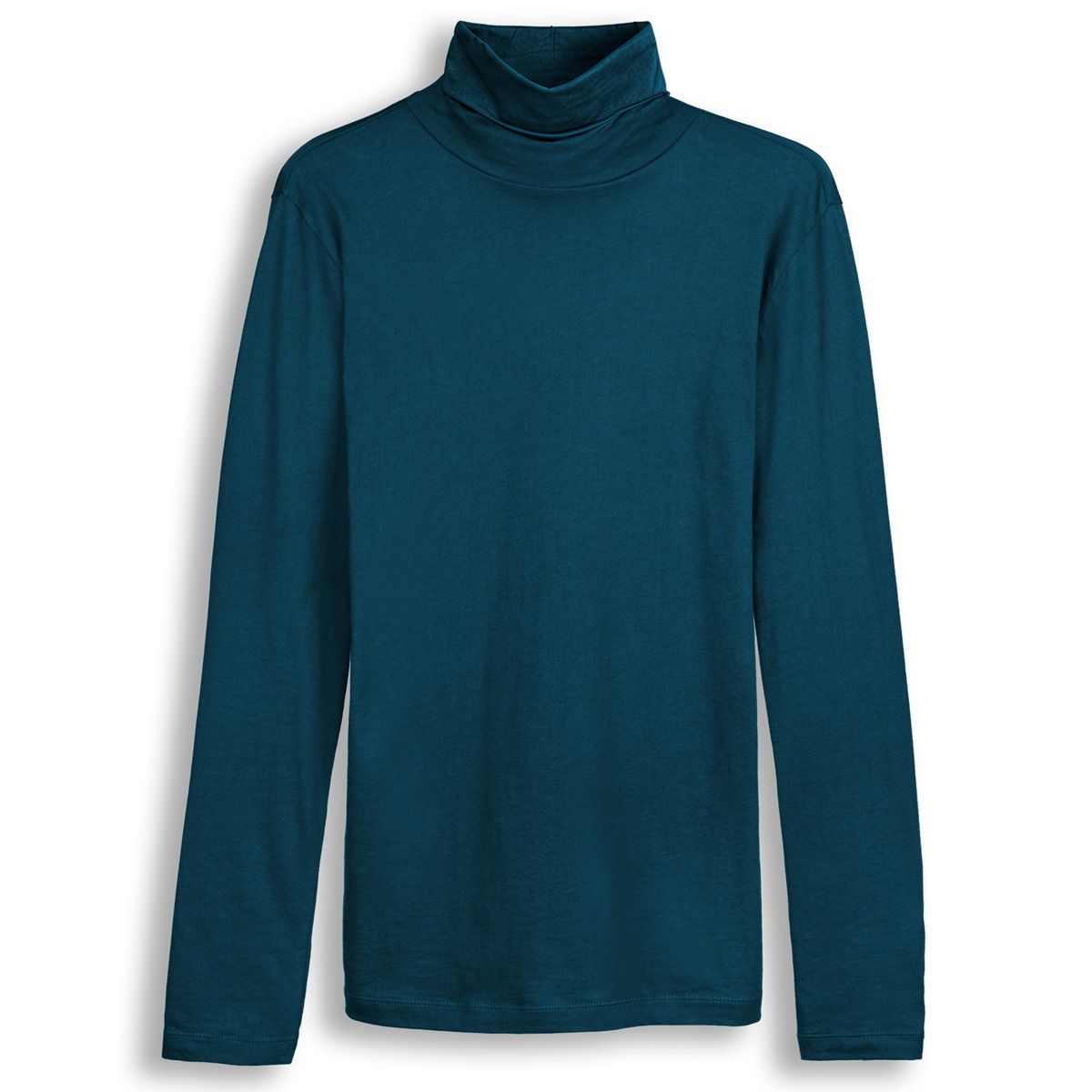 Weiches Bio-Baumwoll-Rollkragenshirt