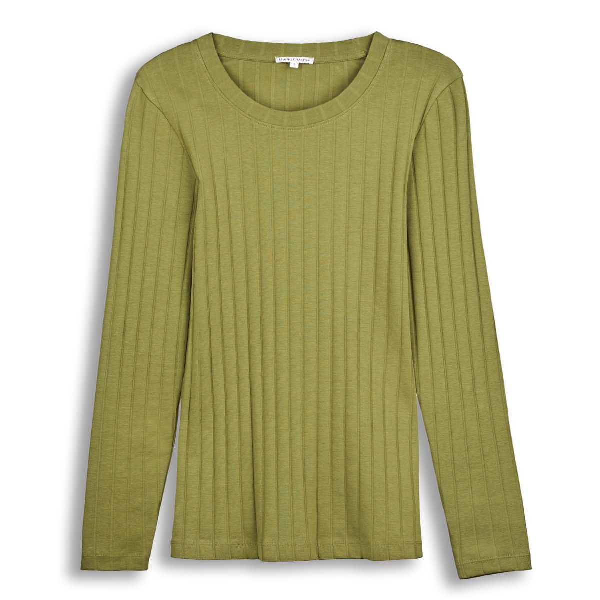 Geripptes Bio-Baumwolle Slim-Fit Oberteil