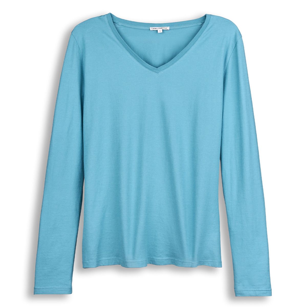 Regular Fit V-Ausschnitt Jersey-Top