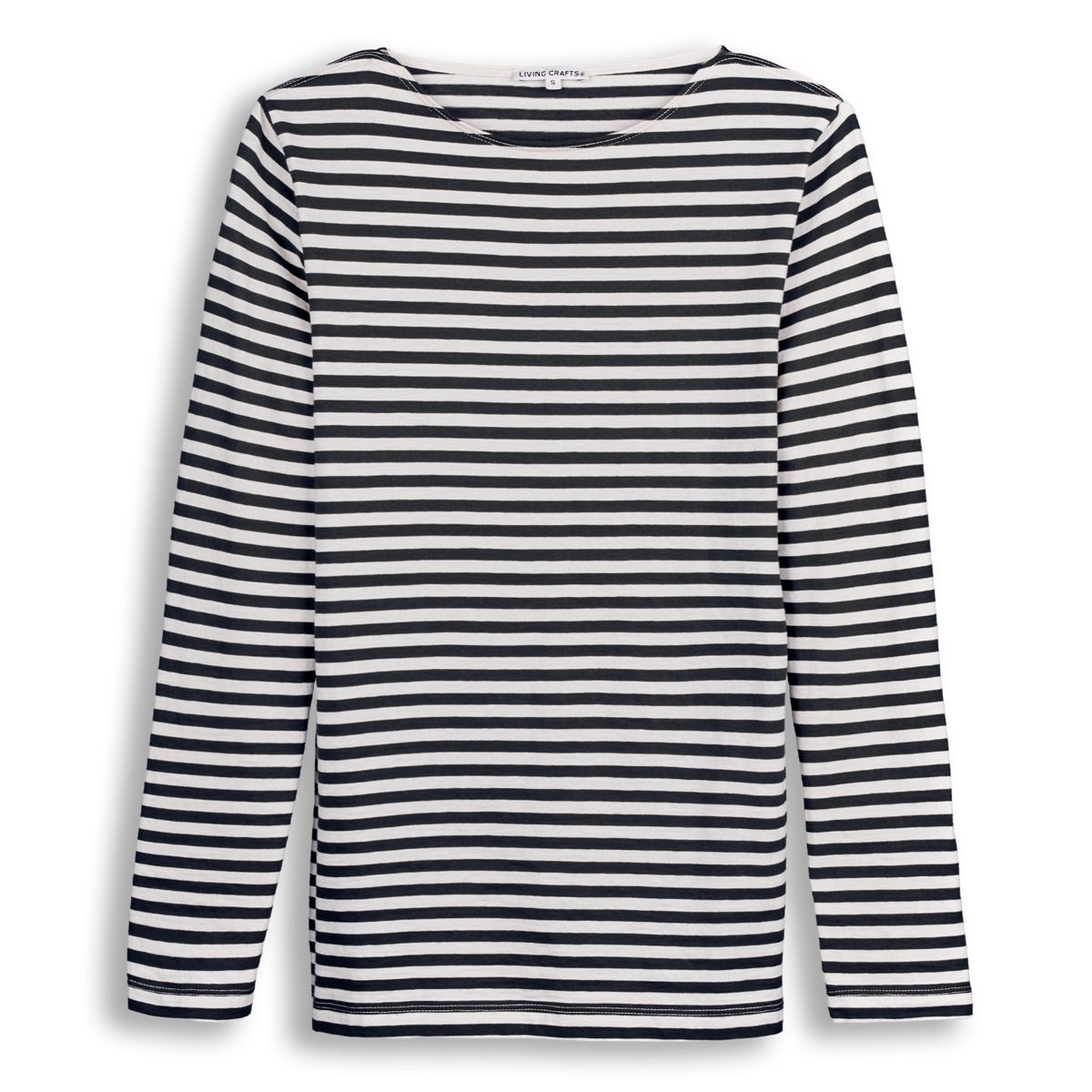 Gestreiftes Langarmshirt aus Bio-Baumwolle