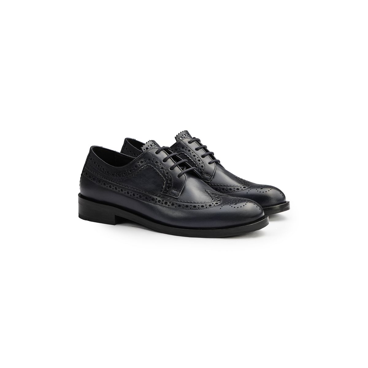 Klassische Leder Brogue Derby-Schuhe