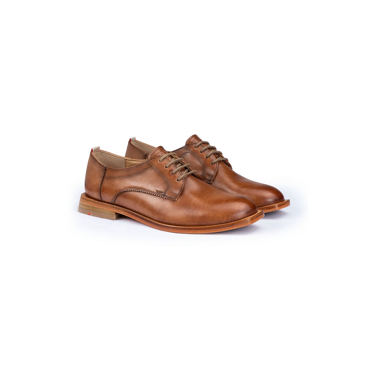 Klassische Glattleder-Derby-Schuhe