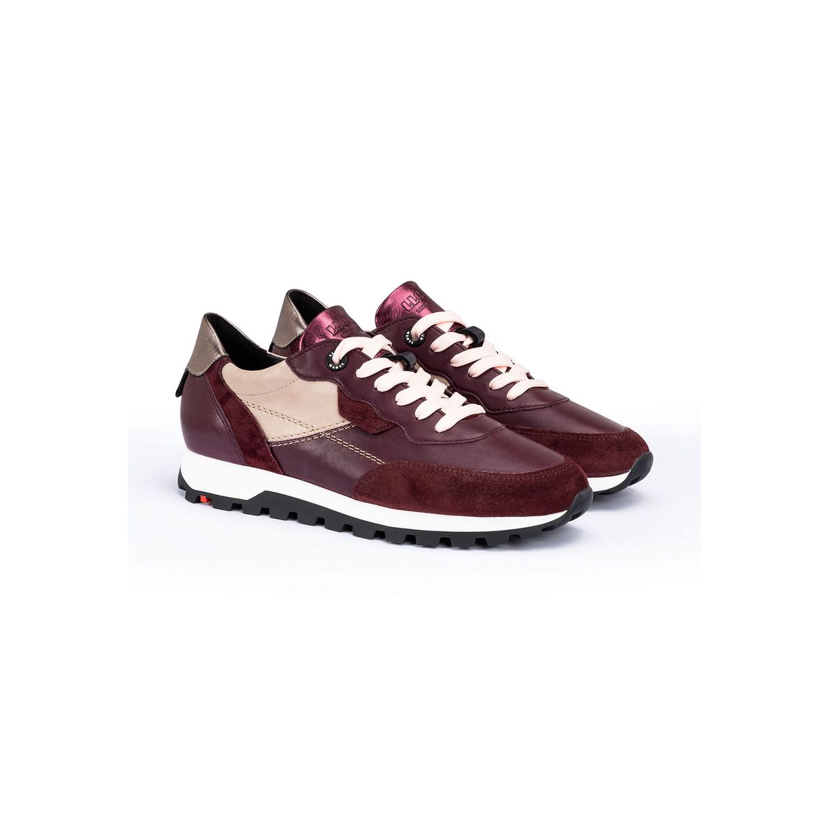Low-Top-Sneaker im Ledermix